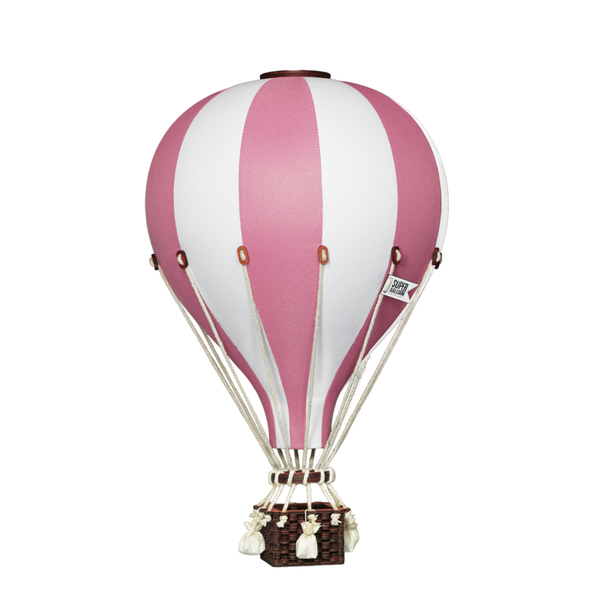 Heißluftballon altrosa / weiß