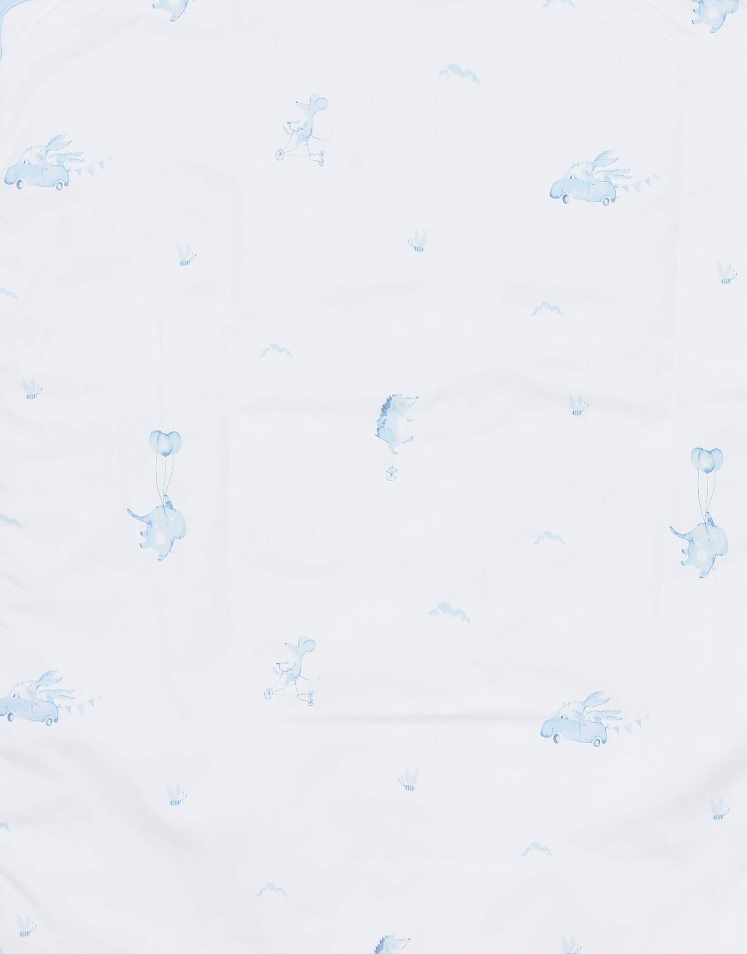 Winterschlafsack mit abnehmbaren Ärmeln BLUE DREAMS blau - Muster Innen