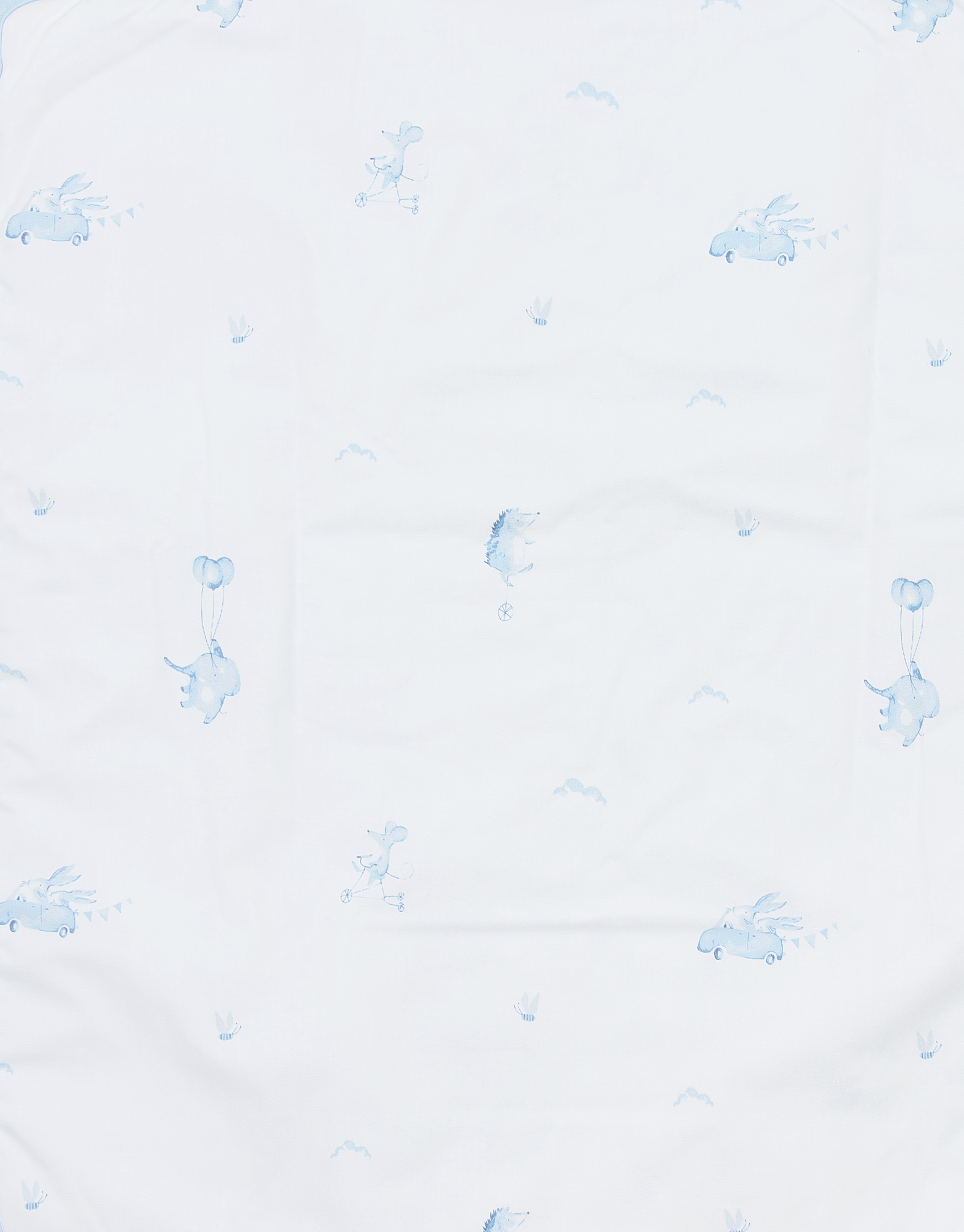 Winterschlafsack mit abnehmbaren Ärmeln BLUE DREAMS blau - Muster Innen