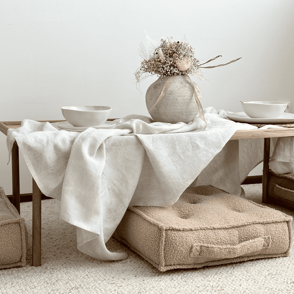 Sitzkissen BOHO Boucle chocolate für Kinderzimmer online kaufen – harmony ambiente