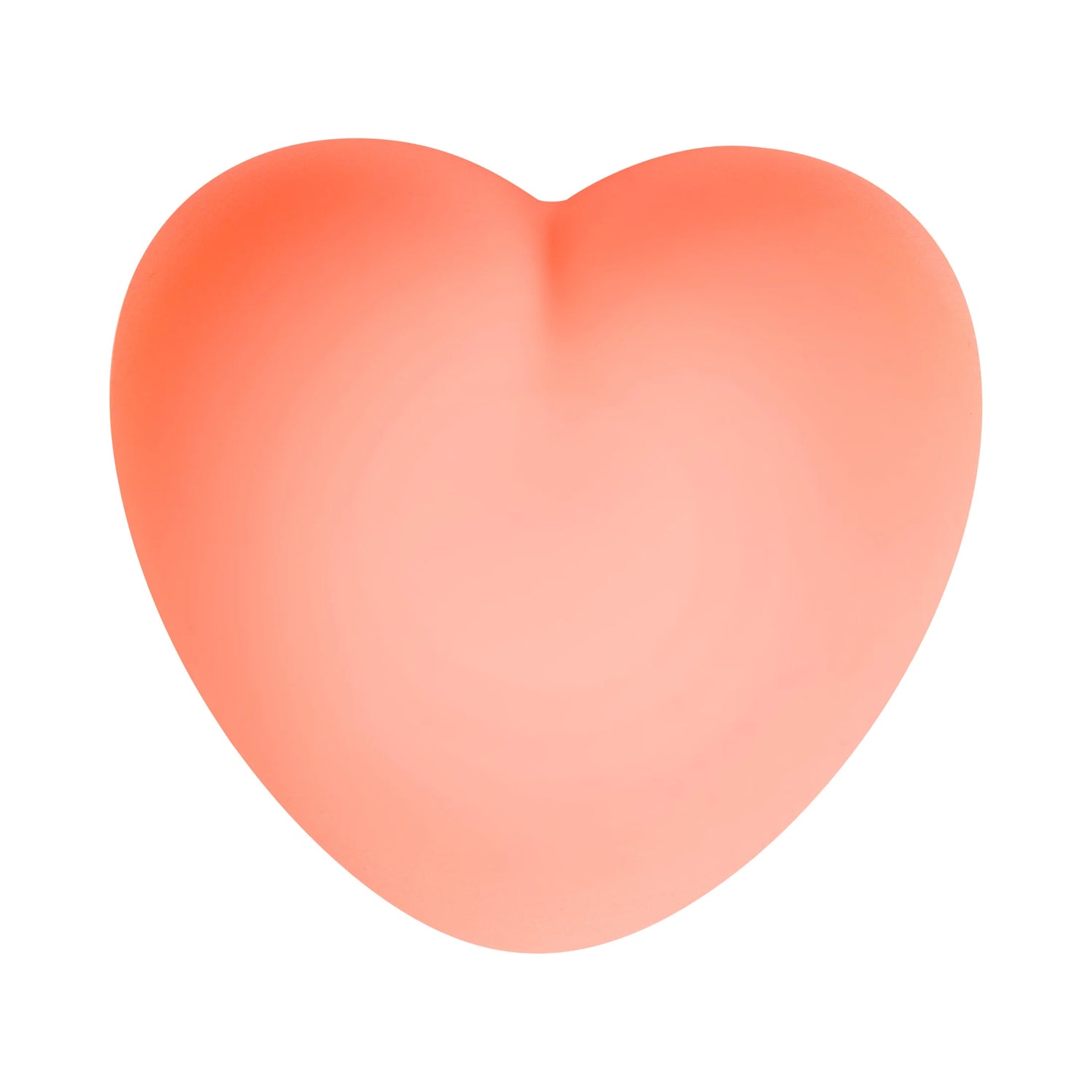 Stilllicht Herz warm grey von Flow Amsterdam, leuchtend rot