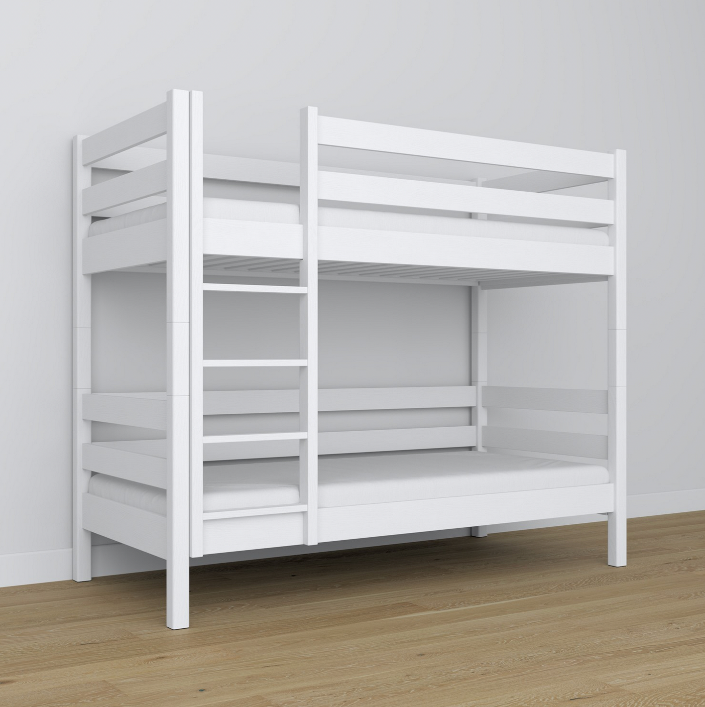 Stockbett WOODY 01 weiß