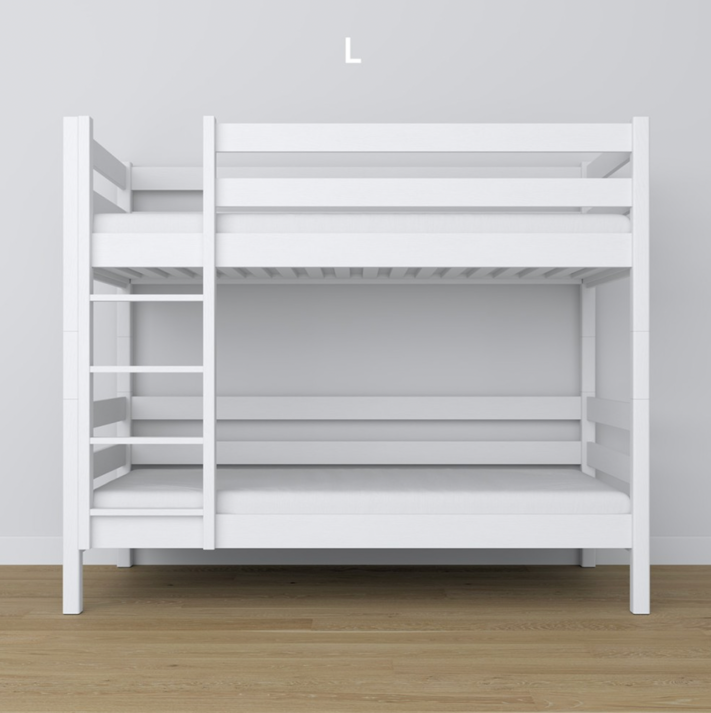 Stockbett WOODY 01 weiß