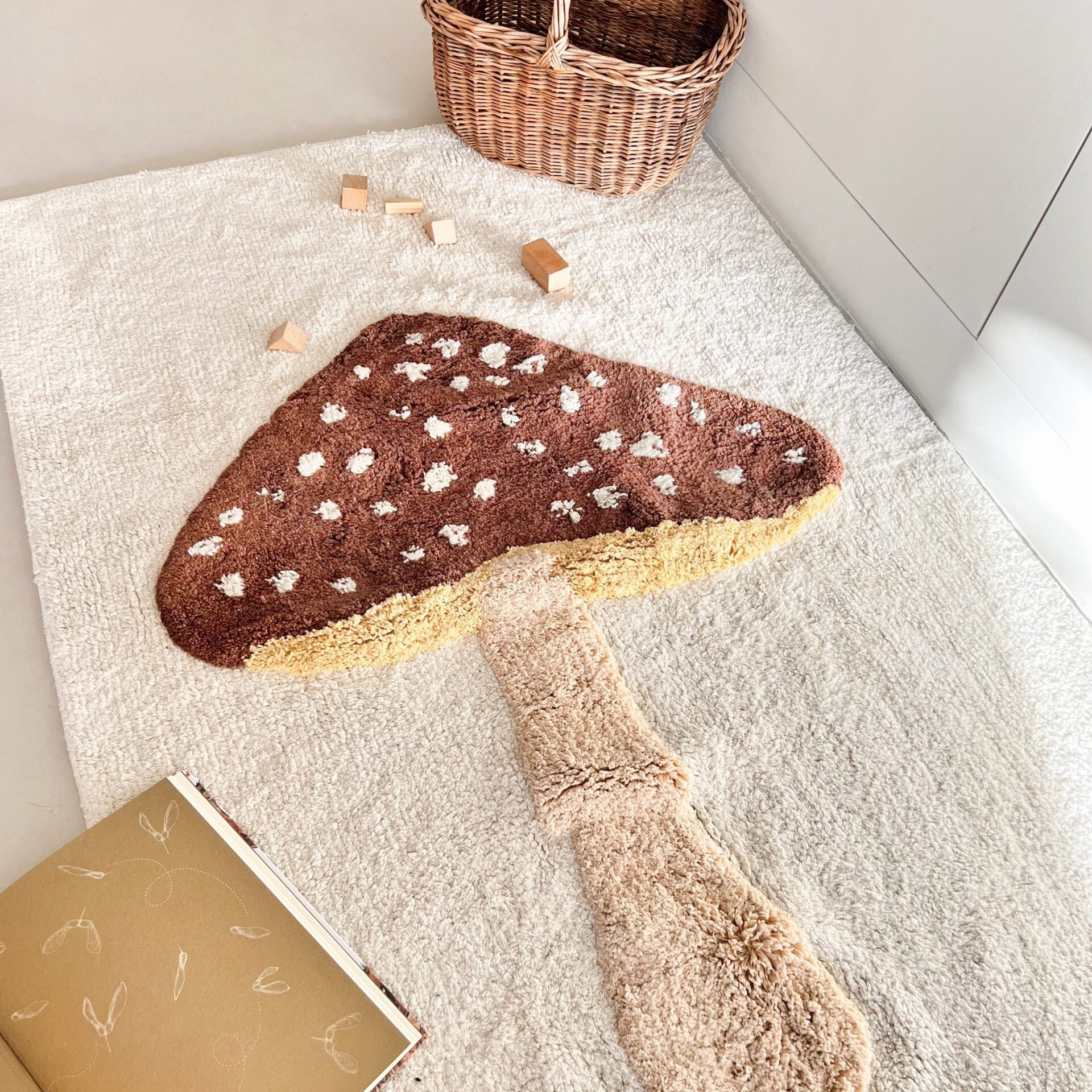 Teppich "Mushroom" aus Baumwolle
