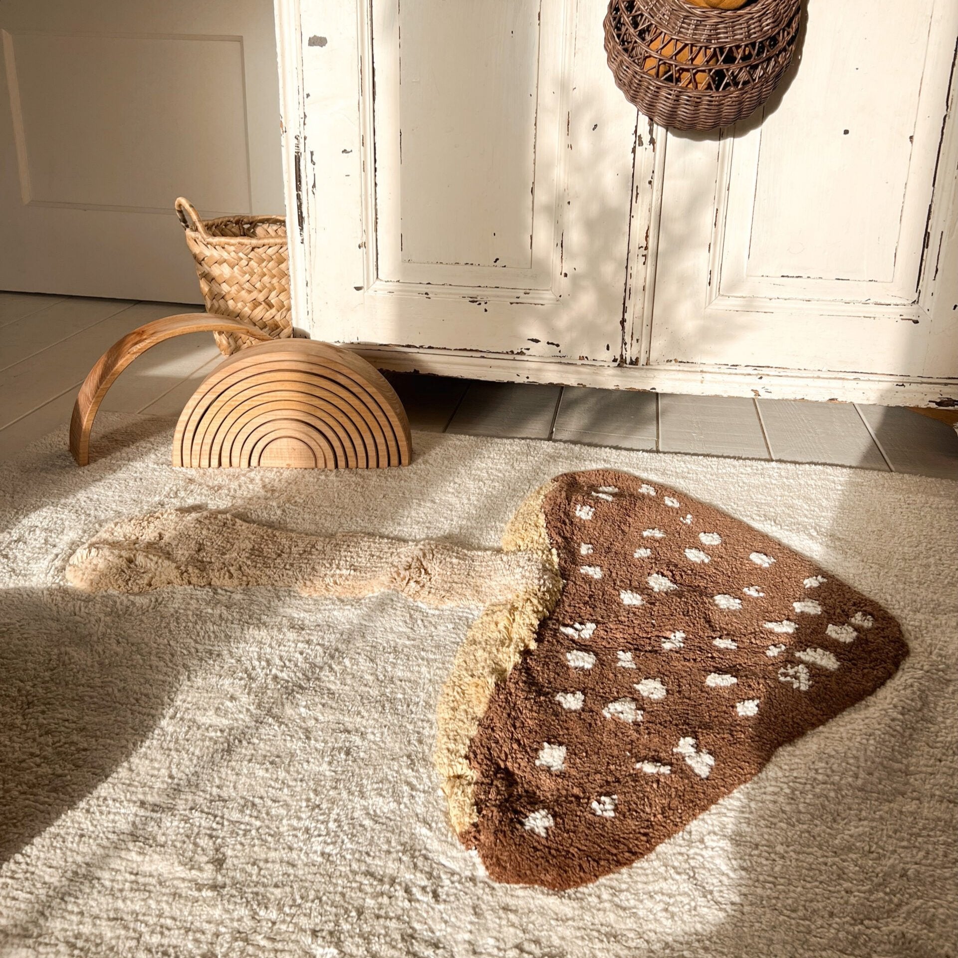 Teppich "Mushroom" aus Baumwolle