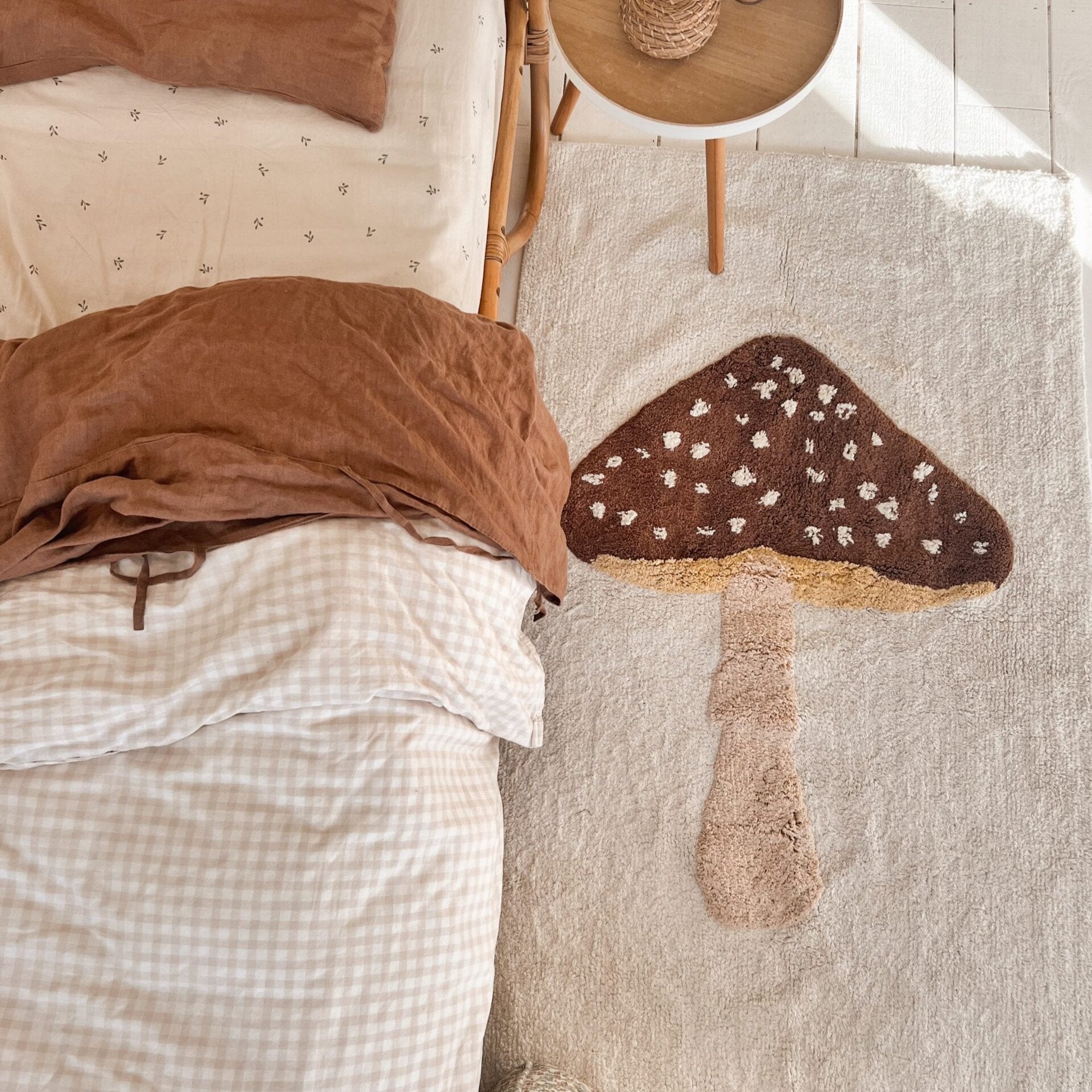 Teppich "Mushroom" aus Baumwolle