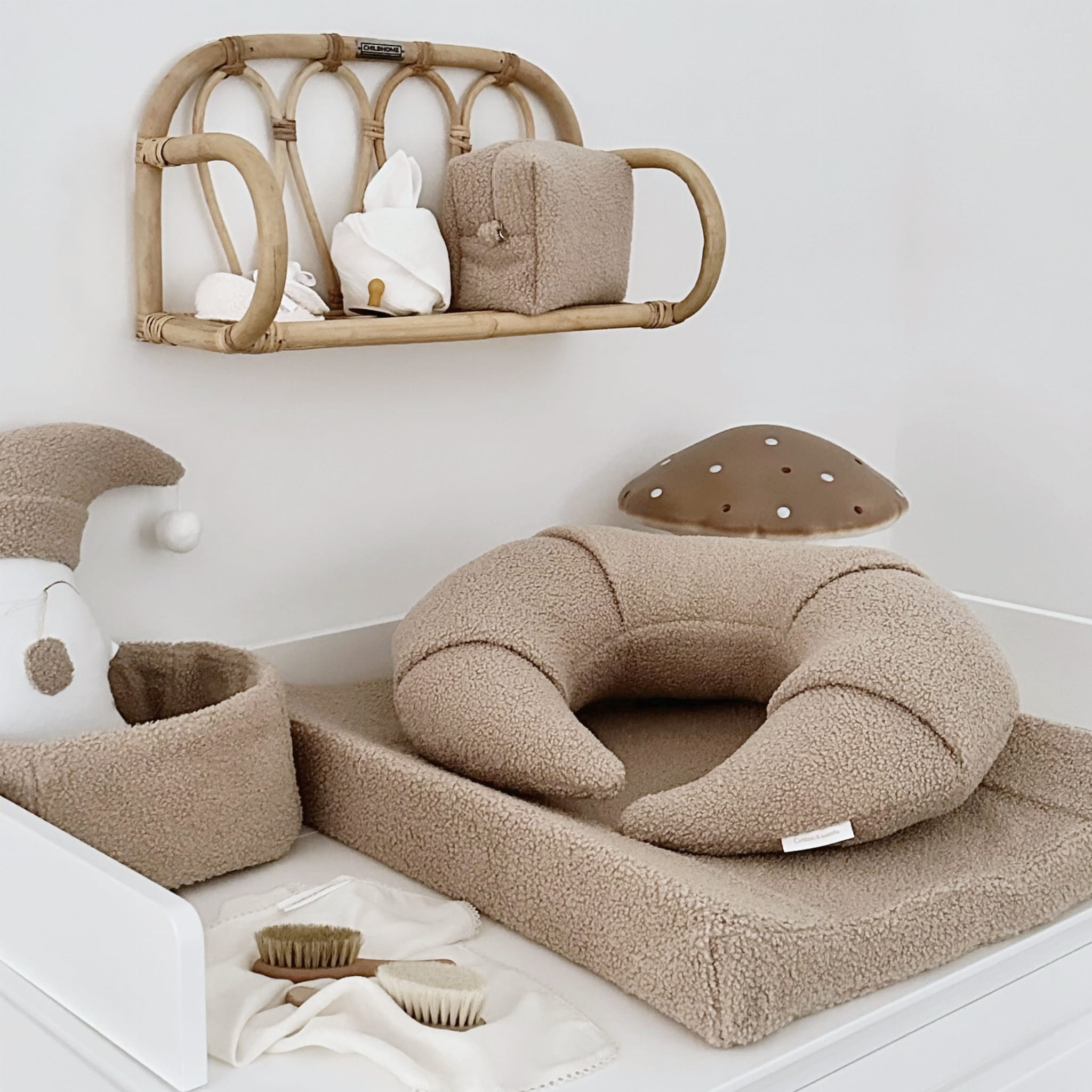 Cotton & Sweets Wickelauflage Boho Boucle chocolate