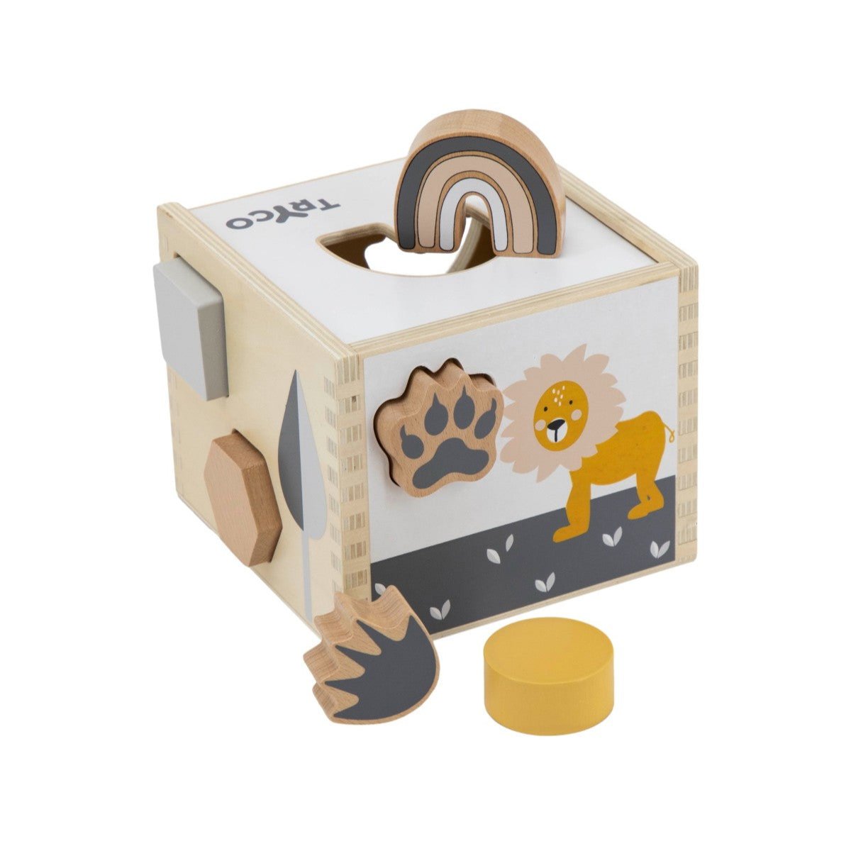 Tryco Sortierbox "Footprint" aus Holz ab 12 Monate
