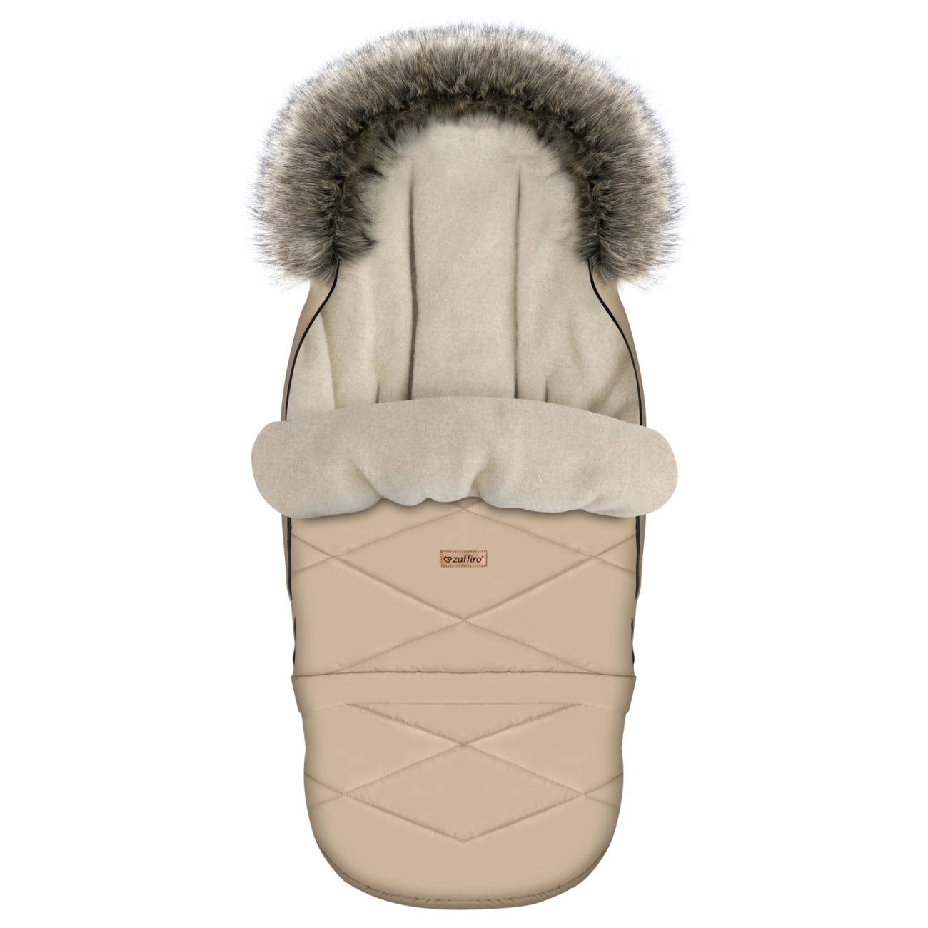 Fußsack GrowUP Aspen vanilla mit PREMIUM-Schafwolle - mitwachsend