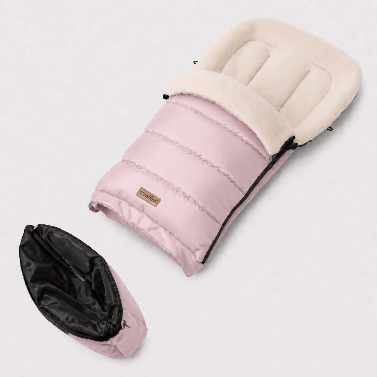 Zaffiro Fußsack iGrow Aspen rosa mit PREMIUM-Schafwolle - mitwachsend