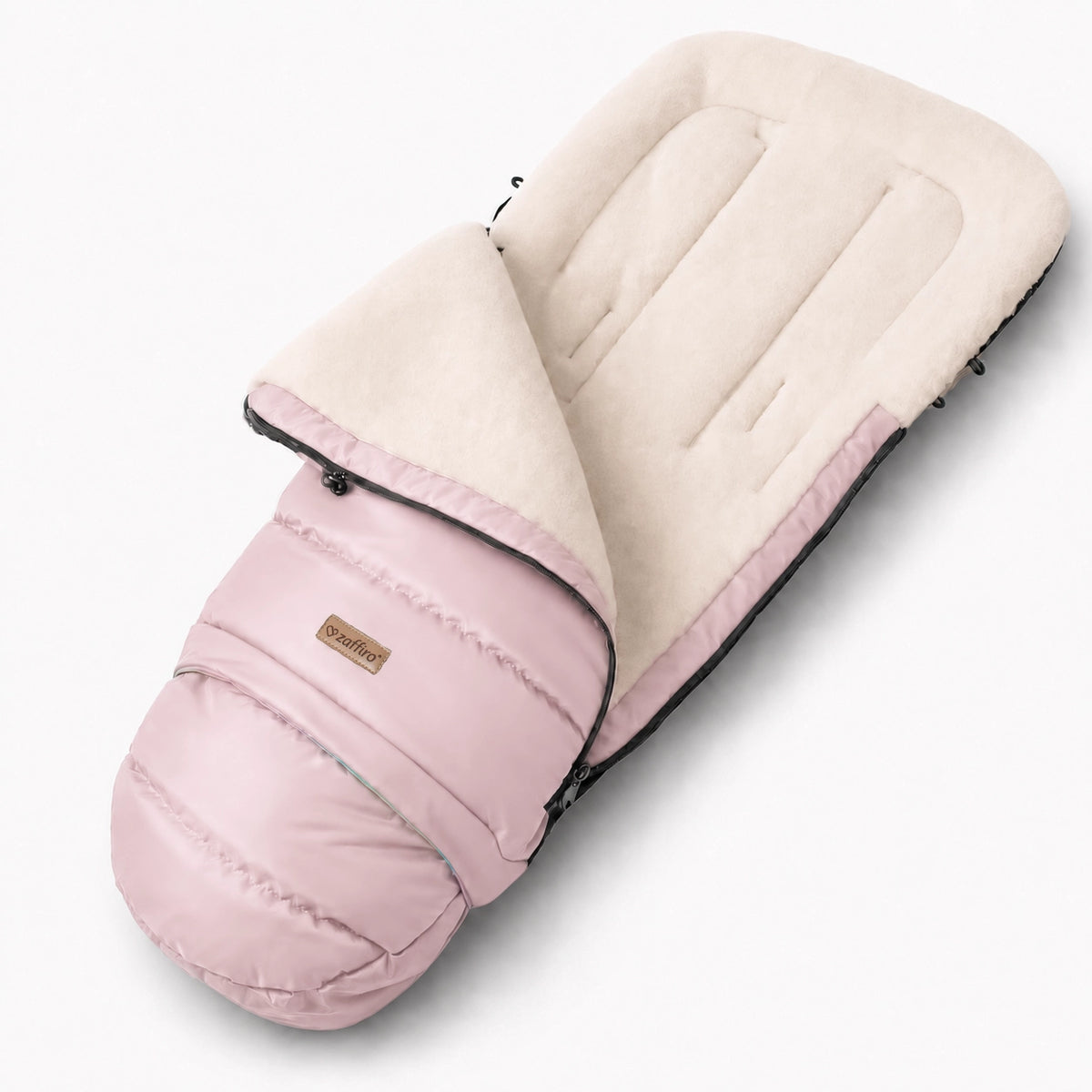 Zaffiro Fußsack iGrow Aspen rosa mit PREMIUM-Schafwolle - mitwachsend