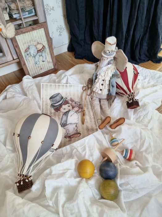 Heißluftballon grau / vanille