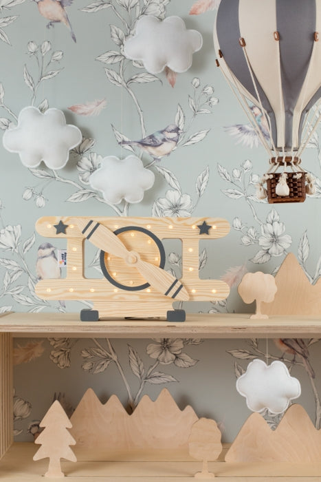 Heißluftballon grau / vanille