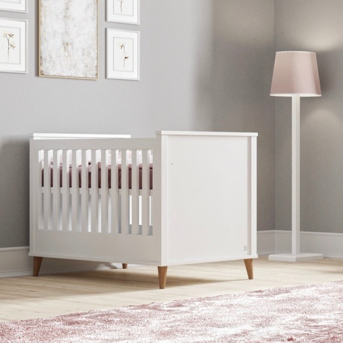 Babybett NORDIC 70x140 weiß 4 in 1 umbaubar; umbaubares Babybett; mitwachsendes Babybett;