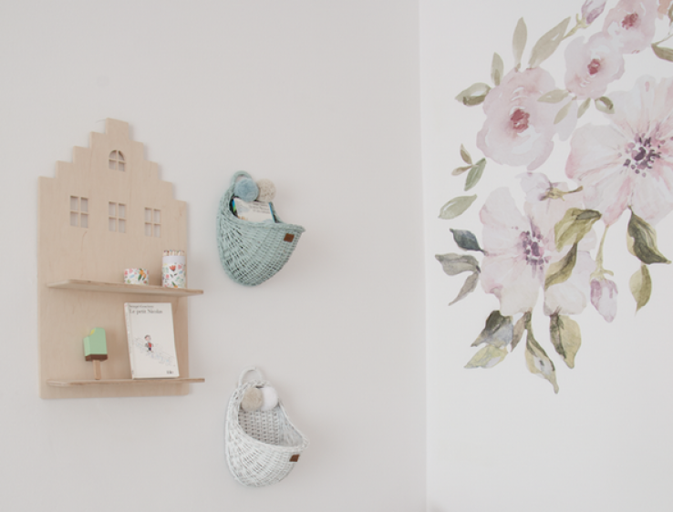Wandregal aus Holz Stone House 2 - www.harmony-ambiente.at