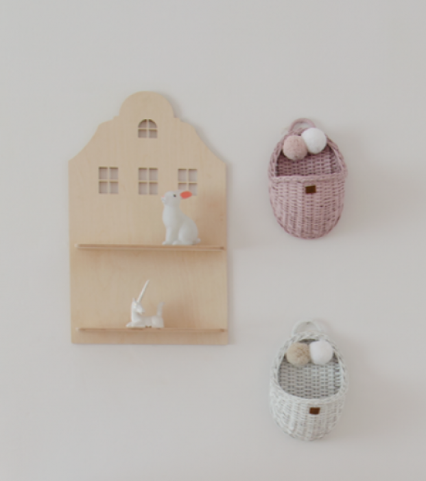 Wandregal aus Holz Stone House 1 - www.harmony-ambiente.at