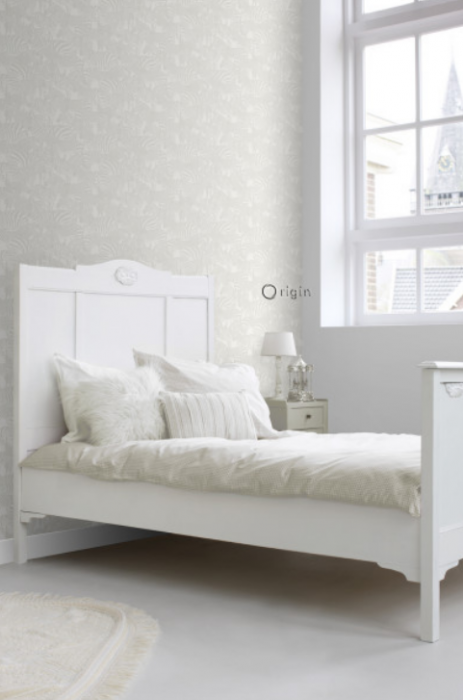 Kinderzimmer Tapete Wien - Zebras silber - harmony ambiente