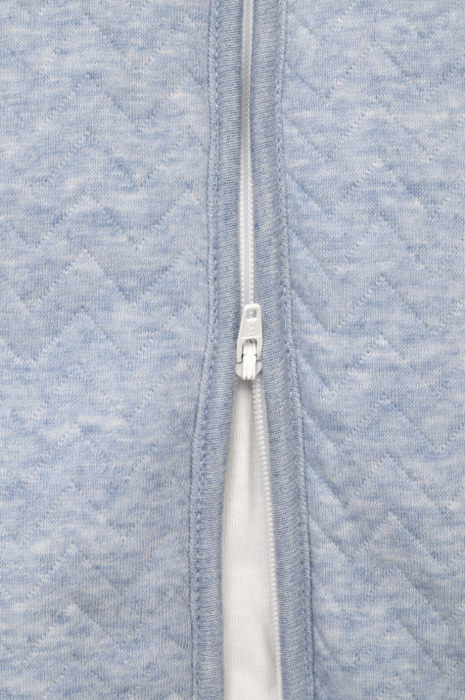 Schlafsack "Chevron Denim Blue" mit abnehmbaren Ärmeln