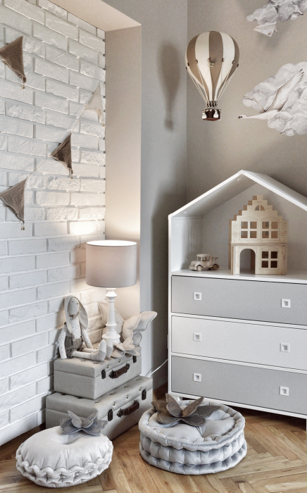 Tischlampe Velvet Samt beige fürs Kinderzimmer mit Holzfuß natur - Kinderzimmer Beleuchtung bei harmony ambiente online kaufen