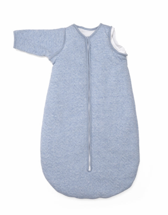 Schlafsack "Chevron Denim Blue" mit abnehmbaren Ärmeln