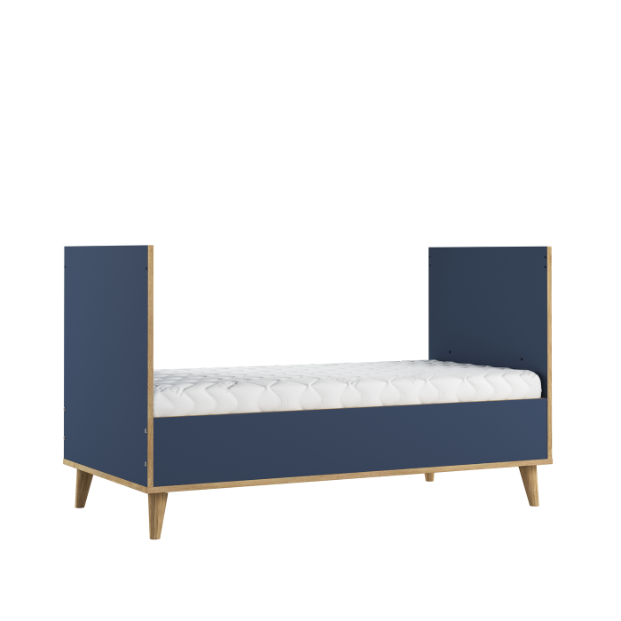 Babybett 3 in 1 umbaubar Junior Bett NEW YORK blau | Kindermöbel www.harmony-ambiente.at