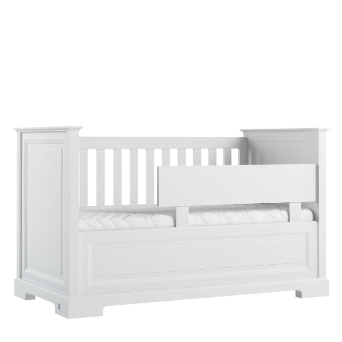 Beistellbett 70x140 weiß ROYAL mit Rausfallschutz