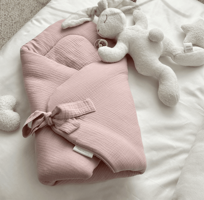 Cotton &amp; Sweets Baby Hörnchen Bio-Musselin rosa bei harmony ambiente kaufen