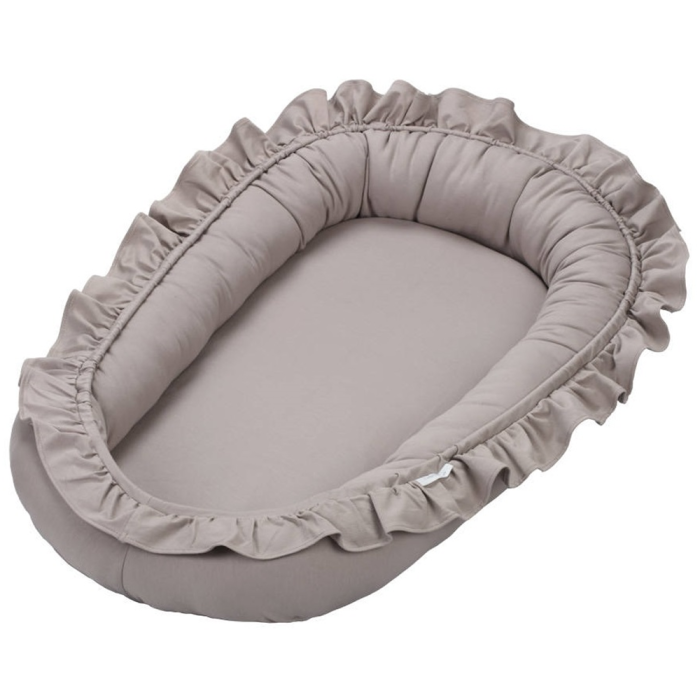 Babynest mit Rüsche blush rosa aus Baumwolle bei Harmony Ambiente online kaufen