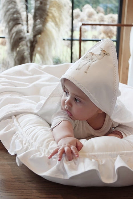 Babynest BASIC mit Rüsche weiß