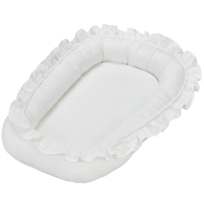 Babynest mit Rüsche weiß aus Baumwolle bei Harmony Ambiente online kaufen