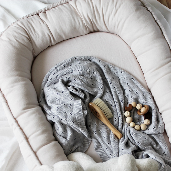 Babynest Leinen hellgrau von Cotton&Sweets bei Harmony Ambiente online kaufen