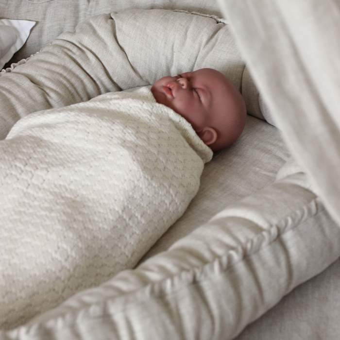 Babynest PURE NATURE ohne Rüsche natural