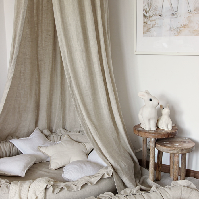 Betthimmel Leinen natural von Cotton & Sweets bei harmony ambiente online kaufen