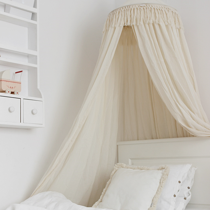 Baldachin BOHO vanille