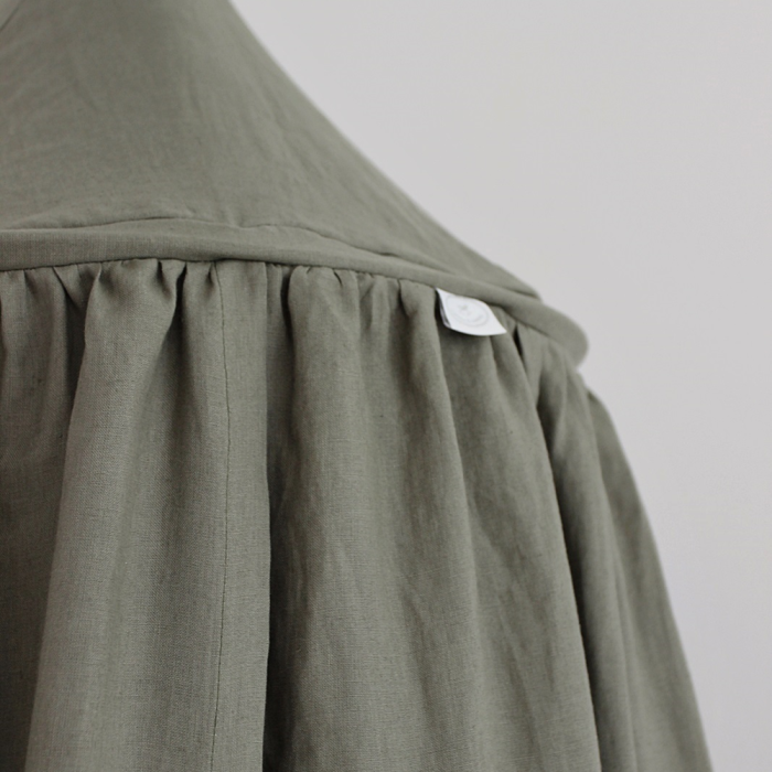 Cotton & Sweets Baldachin olive Leinen