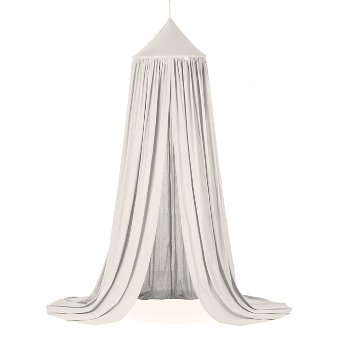 Cotton & Sweets Baldachin aus Baumwolle hellgrau - harmony ambiente