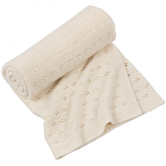 Bambusdecke vanille gestrickt Cotton& sweets Babyshower Geschenk - harmony ambiente