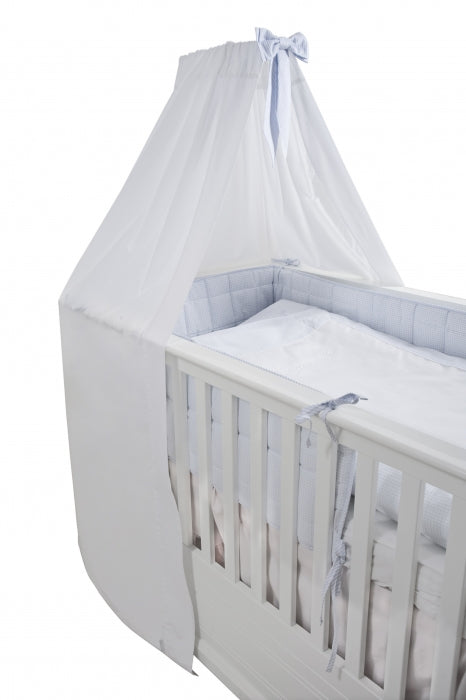 Betthimmel mit blauer Masche inkl. Ständer - Baldachin für Babybzimmer bei Harmony Ambiente online kaufen