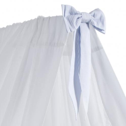 Betthimmel mit blauer Masche inkl. Ständer - Baldachin für Babybzimmer bei Harmony Ambiente online kaufen