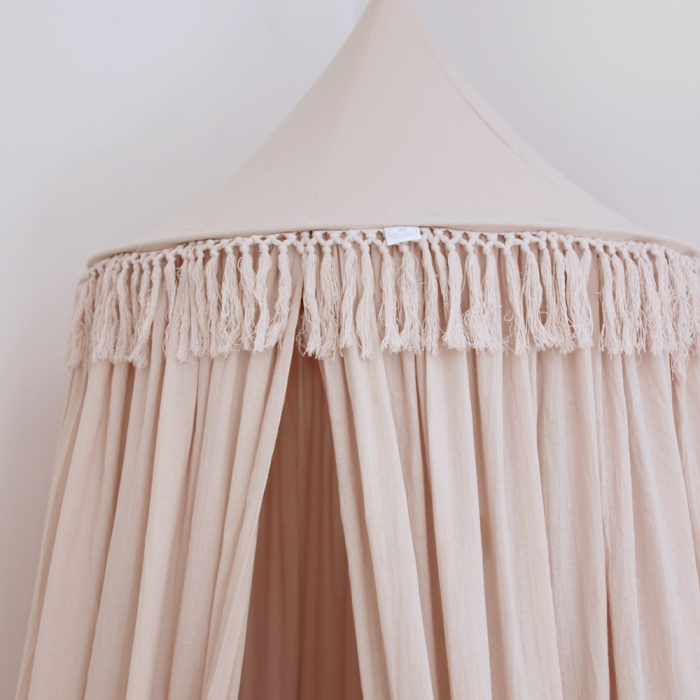Cotton & Sweets Betthimmel Boho 70 cm puderrosa - harmony ambiente