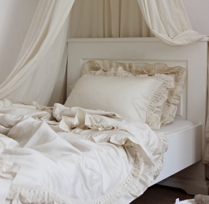 Cotton & sweets Bettwäsche Boho mit Fransen 140x200 - harmony ambiente online kaufen