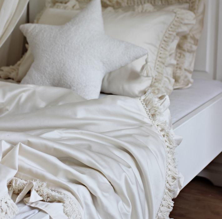Cotton & sweets Bettwäsche Boho mit Fransen 140x200 - harmony ambiente online kaufen