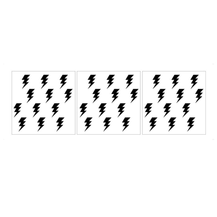 Wandtattoo Blitz schwarz | Wandaufkleber Blitz schwarz | Wandsticker Blitz schwarz | Kinderzimmer Wandtattoo online kaufen