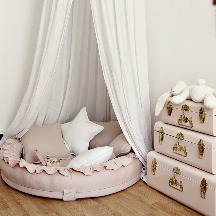 Juniornest BASIC mit Rüsche puderrosa