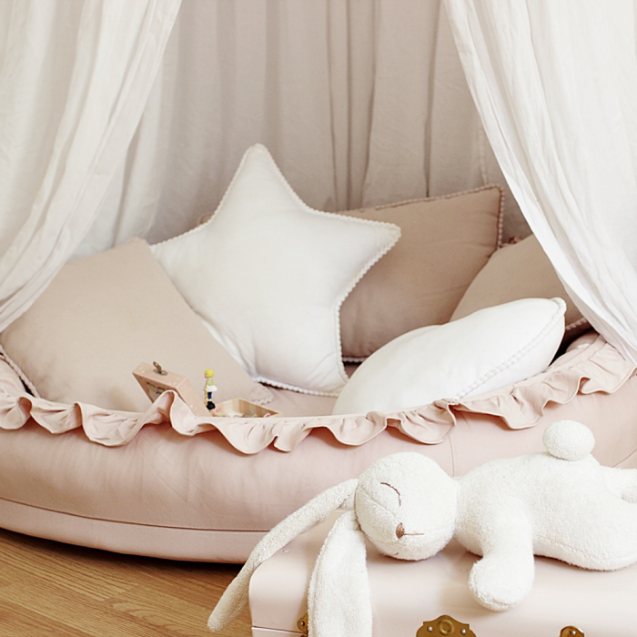 Juniornest BASIC mit Rüsche puderrosa