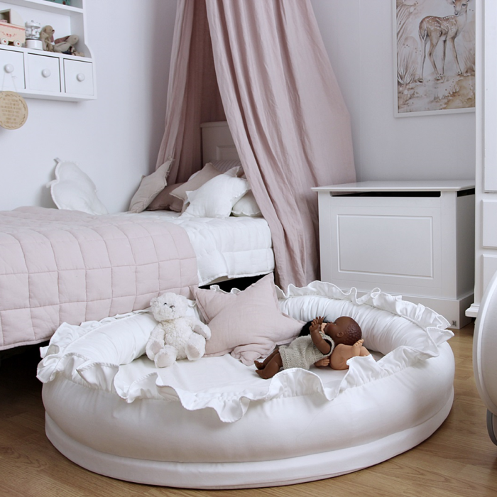 Juniornest BASIC mit Rüsche weiß