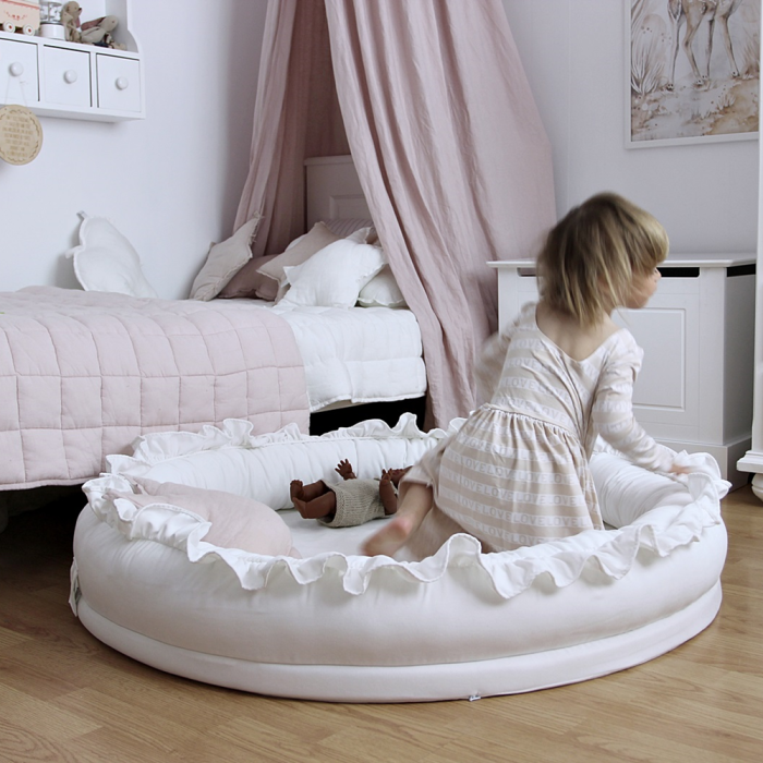 Juniornest BASIC mit Rüsche weiß