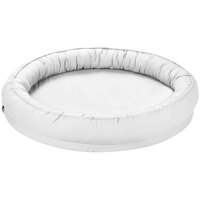 Junior Nest aus Leinen ohne Rüschen hellgrau von Cotton & Sweets bei Harmony Ambiente online kaufen