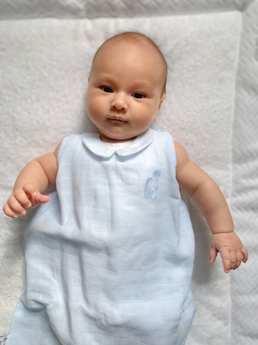 Sommer Schlafsack hellblau 90 cm