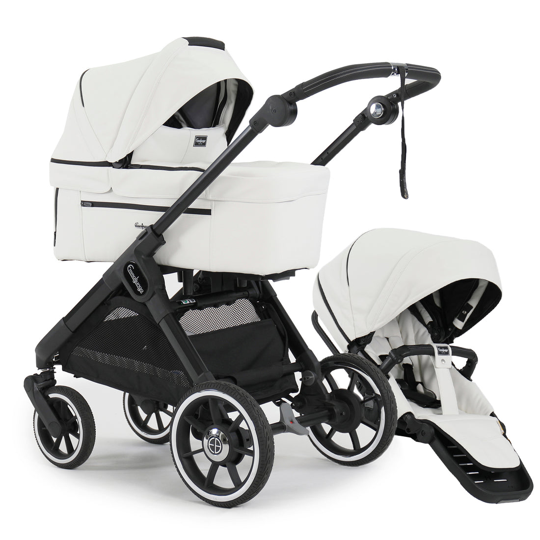 Kinderwagen SENTO LUX ERGO+ White Leatherette